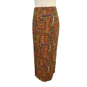 Chicos Womens Vintage 90s Style Wrap Maxi Skirt